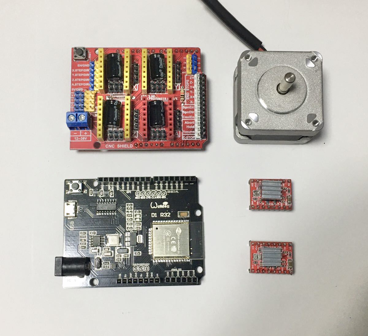 【OnStep】自動導入基板セット Bluetooth接続対応、動作確認用モーター、参考資料CD付き OnStep自動導入基板セット Bluetooth接続 カメラ、光学機器 自動導入対応ビクセン Vixen SP赤道儀＋Onstep制御回路