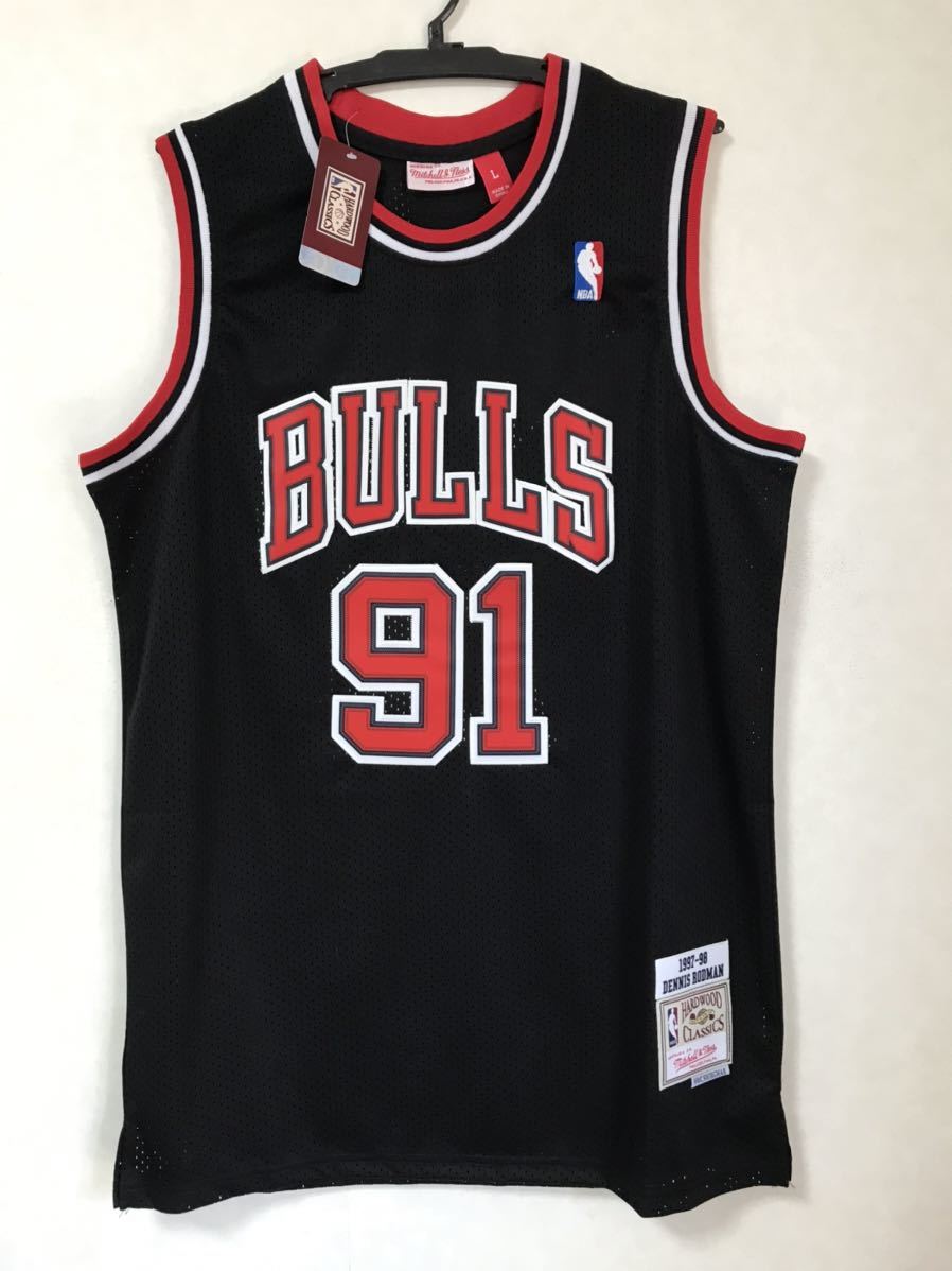 美品 NBA BULLS デニス・ロッドマン RODMAN #91 シカゴ・ブルズ