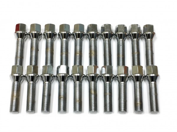 ベンツ用　球面メッキボルト 14R M14 P1.5 首下55mm 　20本 ⑤