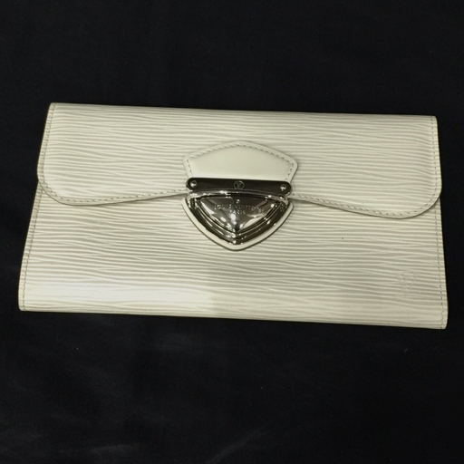 ルイヴィトン ポルトフォイユ ウジェニ M6388J エピ 三つ折り 長財布 SV金具 ホワイト 袋付 LOUIS VUITTON エピ 長財布 ウジェニ FE3395 ルイ・ヴィトン 0