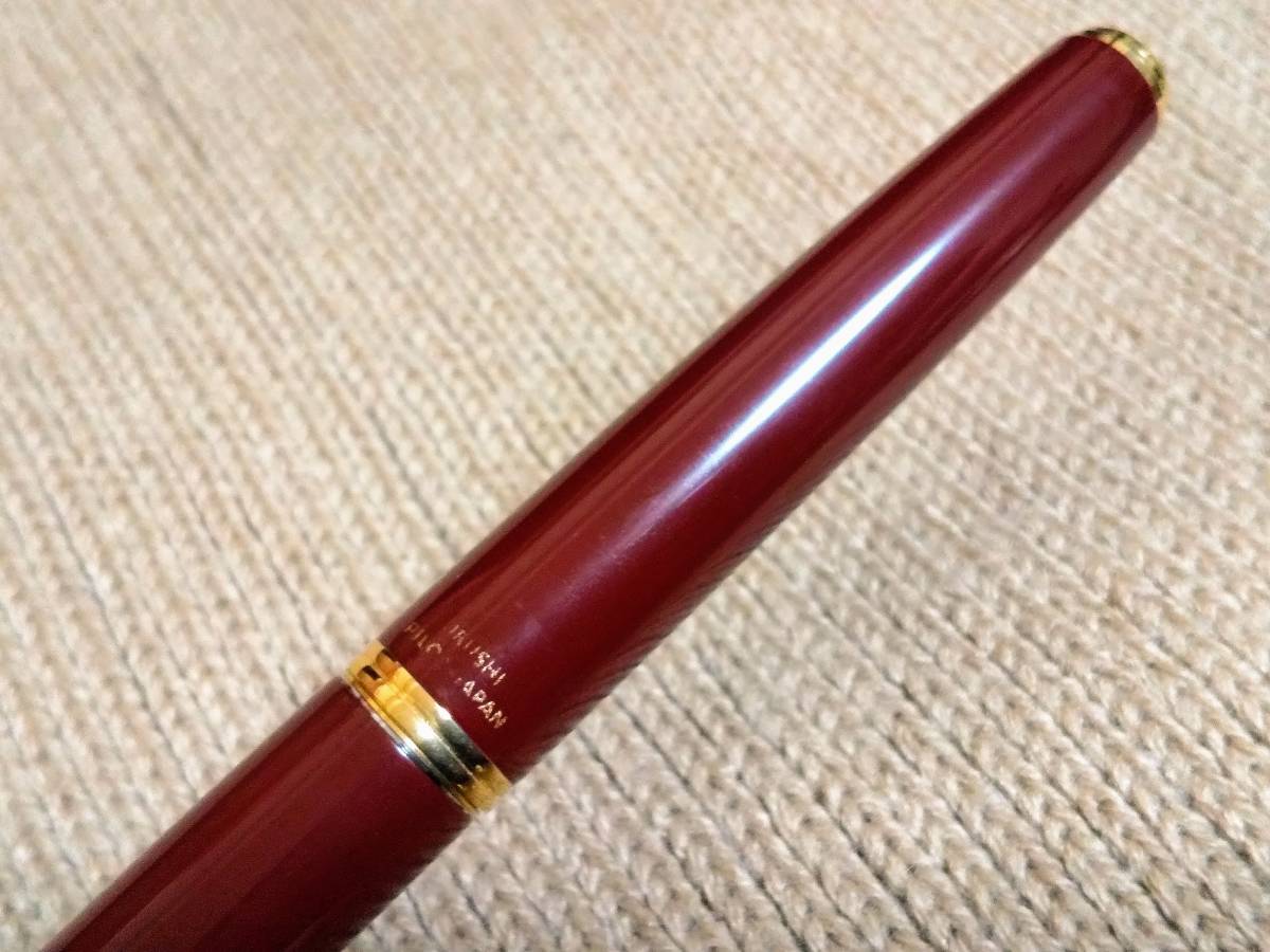 Pilot パイロット 万年筆 デラックス 漆 ディープレッド 14K F 細字