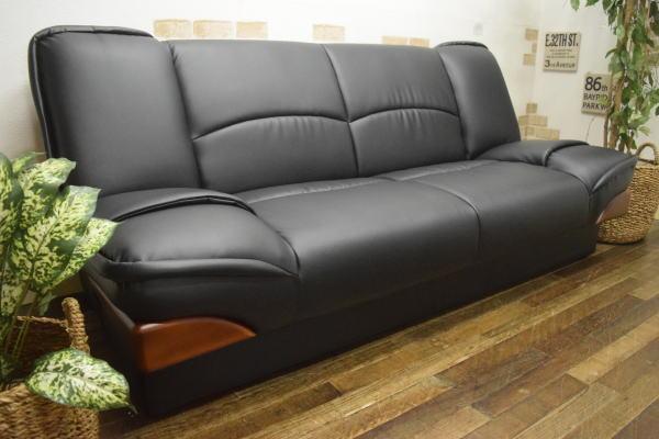  一部除 193B15 大型セミダブルサイズ収納付きソファーベッド ブラック 3人掛け 検 展示品アウトレット展示処分品(合成皮革)｜売買されたオークション情報、yahooの商品情報をアーカイブ公開 - 合成皮革