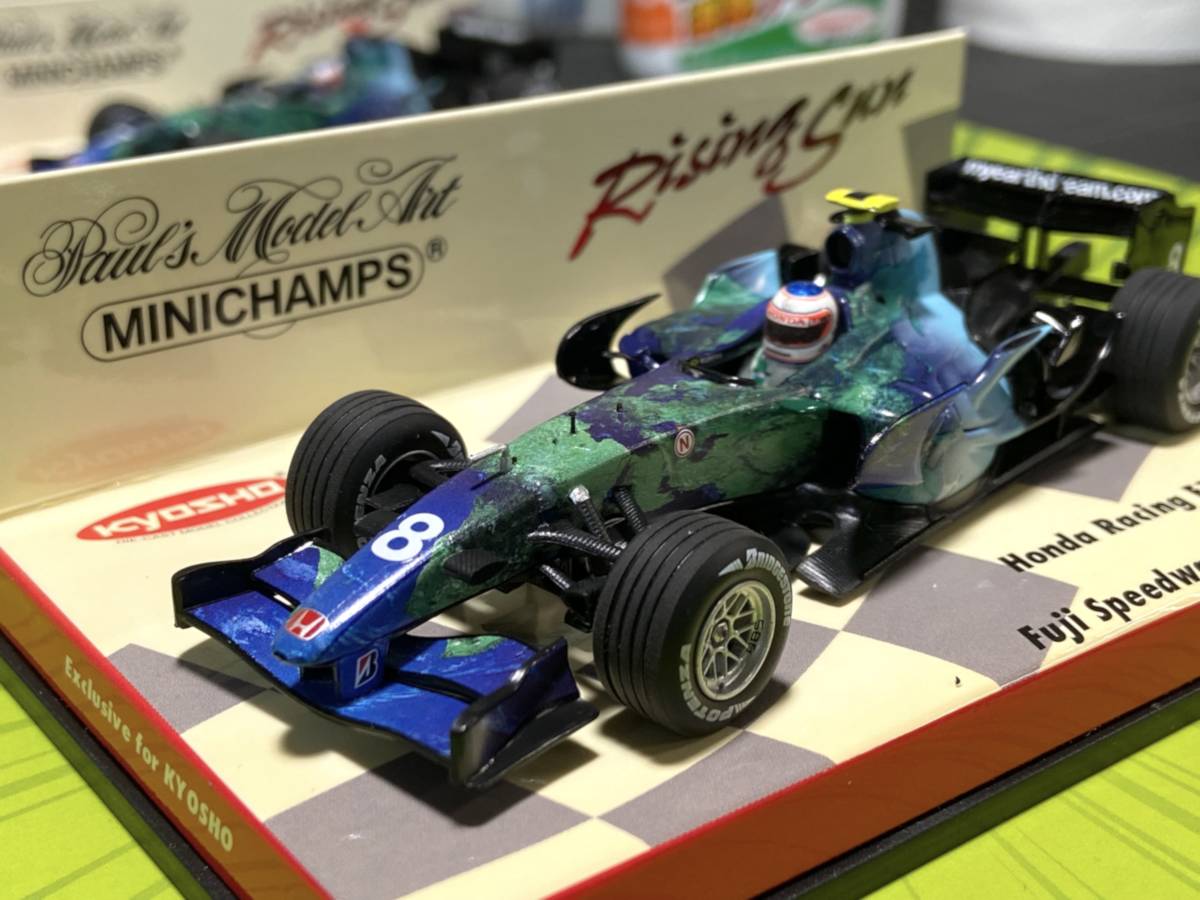 ○1/43 HONDA F1 ホンダ 2台セット 2007 J.バトン Button R.バリチェロ
