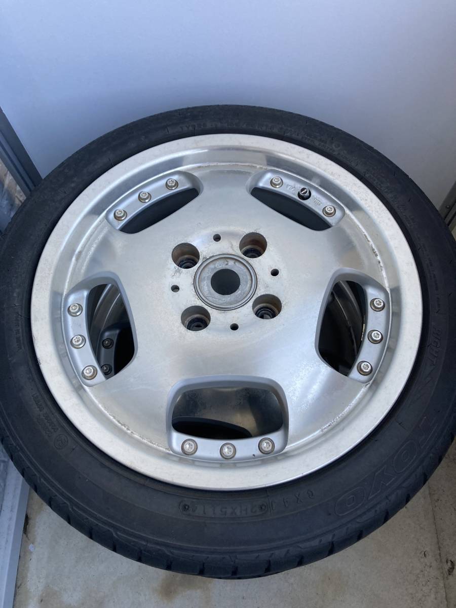 WEDS Farmas 14×5J+45 4h PCD100 TOYO DRB 155/55R14 0215製造 14 