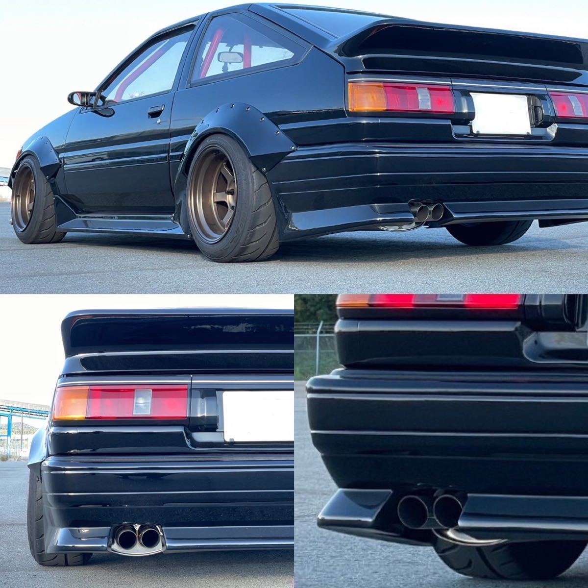 RSハラダオリジナル] AE86 メイン60Φデュアル60Φ出口マフラーJASMA付き