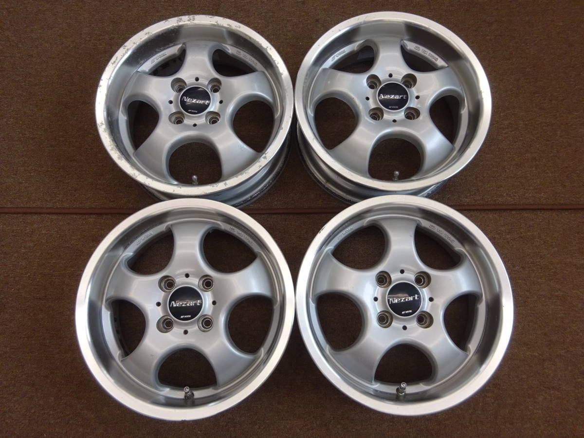 A-26 WORK NEZART 14×5J ET42 PCD100 4H 4本 ワーク カップホイール