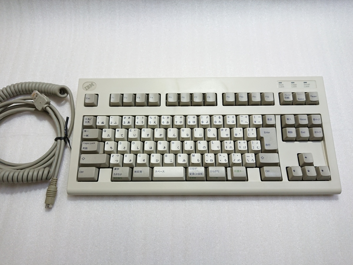 IBM 5576-003 Keyboard-3 65X1121 PS/2 キーボード PS/55 バックリングスプリング(PS/2キーボード ...