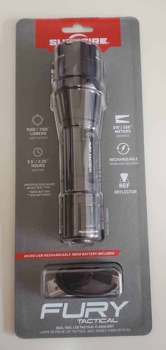 SUREFIRE シュアファイア FURY TACTICAL 《新品未使用品》T