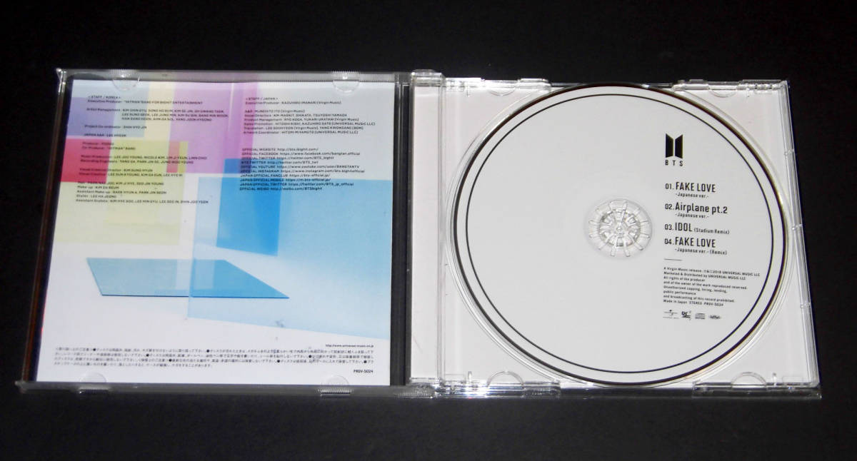 超貴重】BTS【CD】FAKE LOVE 直筆サイン入り4枚セット。