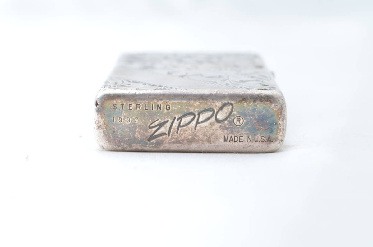 T◇着火OK◇ZIPPO ジッポー STERLING スターリングシルバー 純銀 1992 
