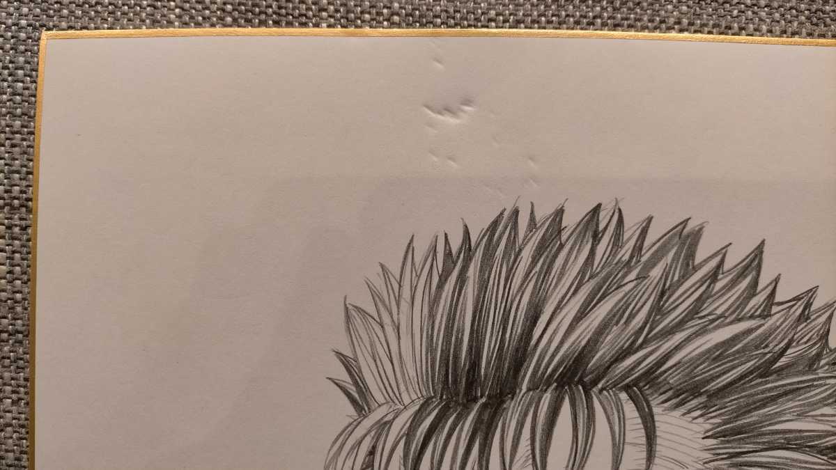 ベルセルク 三浦建太郎 直筆イラストサイン色紙 ガッツ(サイン、直筆画 
