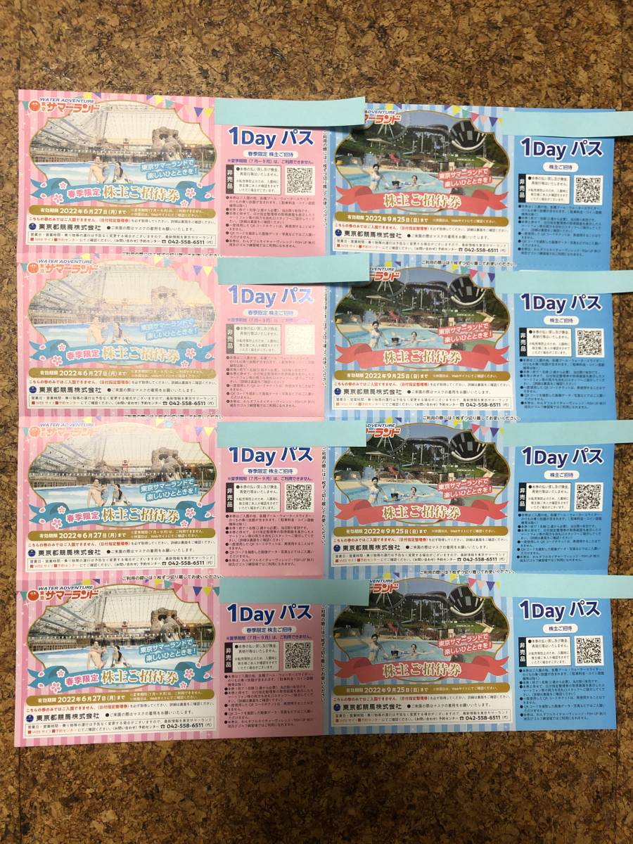 最新 サマーランド株主優待券(施設利用券)|売買された 最新 サマーランド株主優待券(施設利用券)|売買された