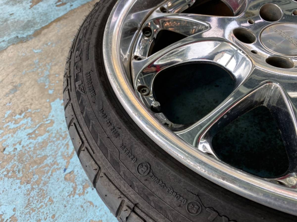 中古品 SSR エイグルストラッセ 2本 18インチ 9.5J +35 PCD114.3 5H 