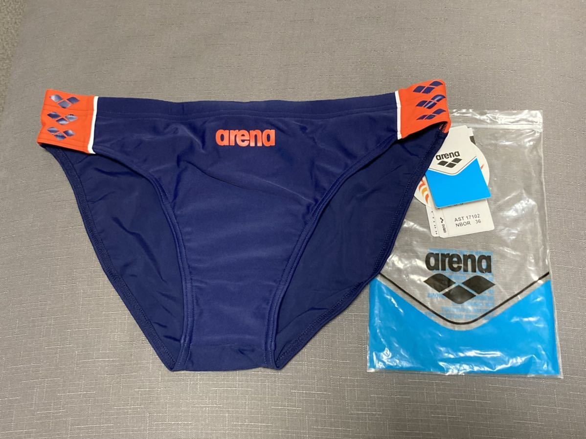 新品 arena 水着 紺 36 arena ネイビー 水着 PUレザー エナメル調 コスプレ