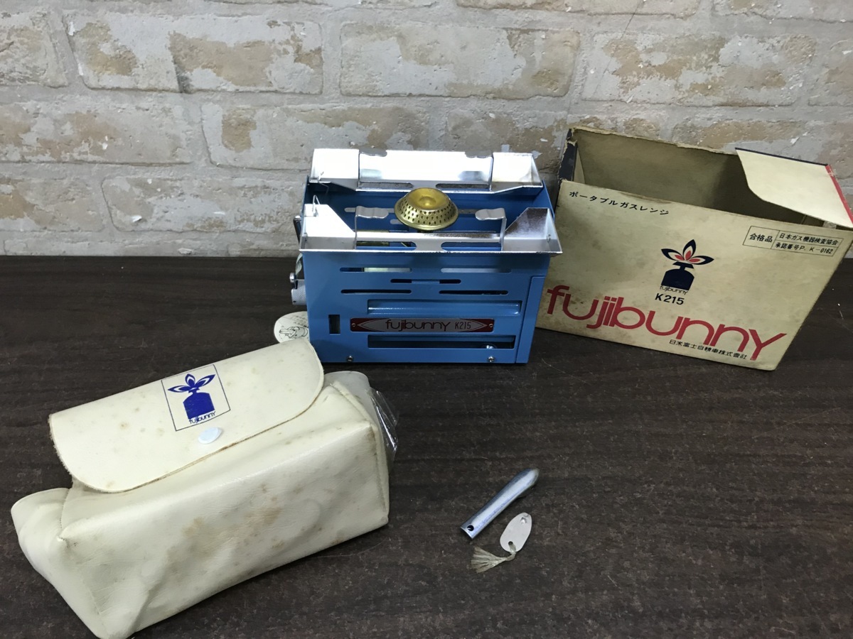 ☆中古品☆レトロ フジバニー ポータブルガスレンジ K215 ガスコンロ