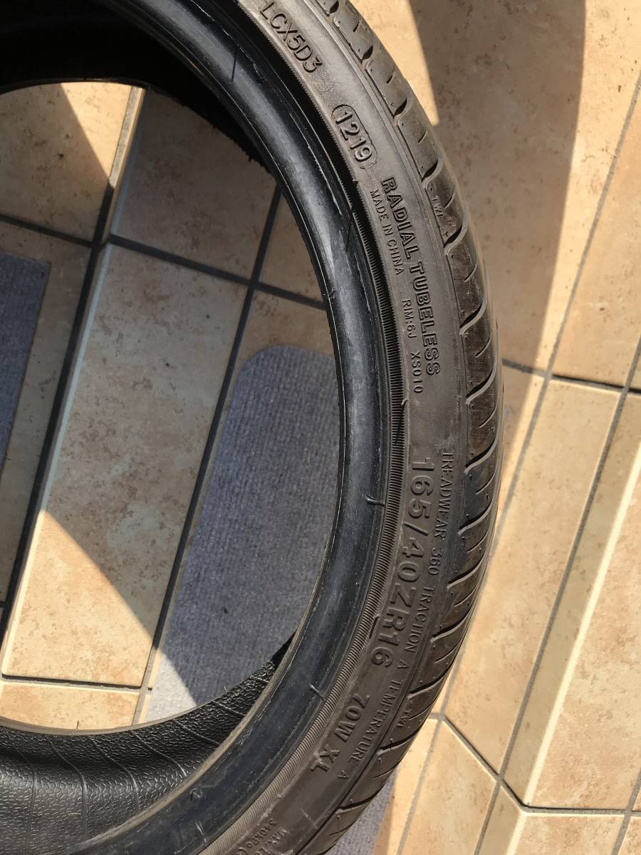 KF ENERGY KFE616 165/40ZR16 4本　中古　バリ山 タイヤ、ホイール ホイール夏タイヤ４本セット&frasl;ホイール タイヤKF MA ENERGY 165&frasl;45&frasl;16