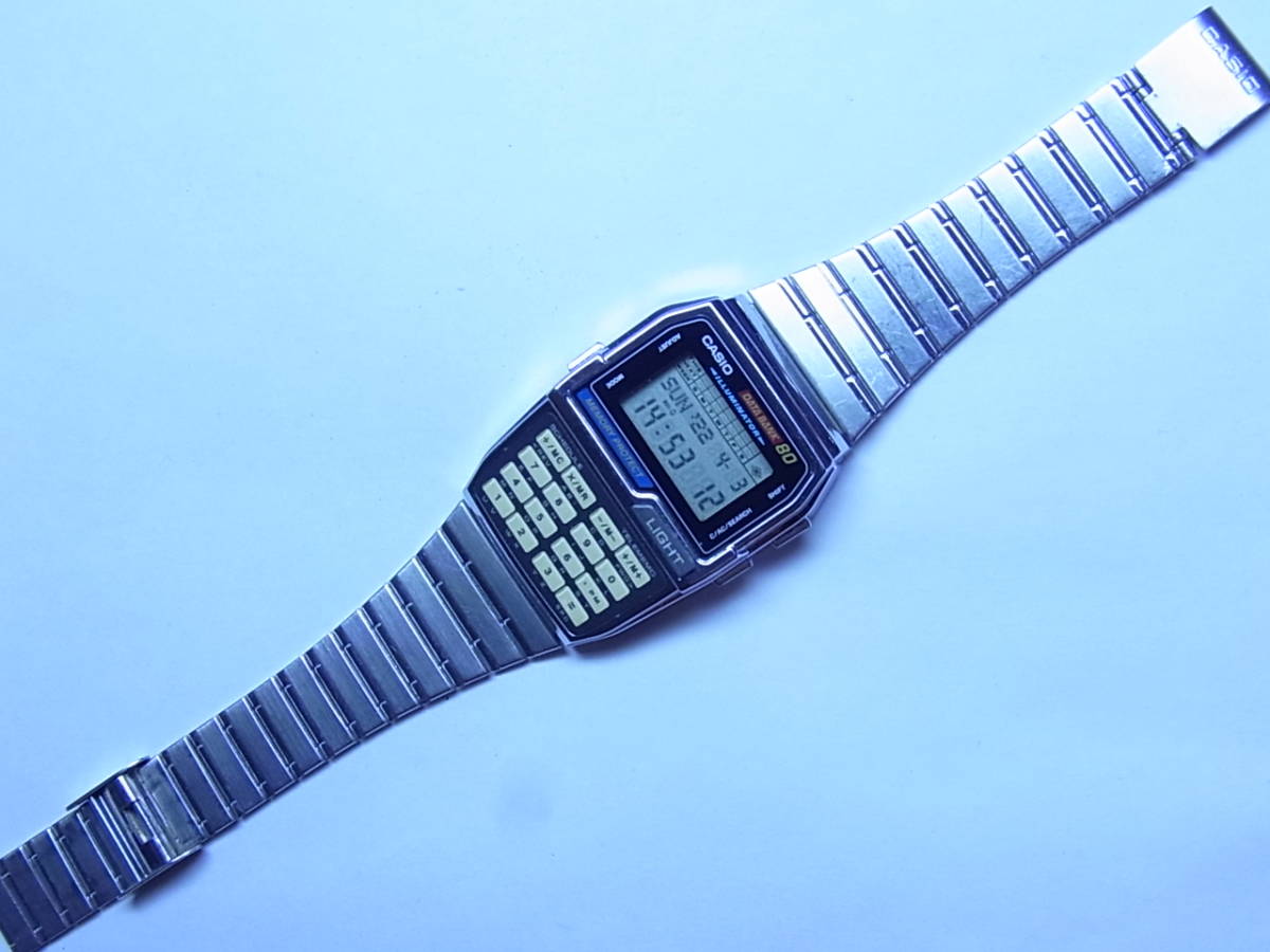 100円～良品 CASIOカシオ データバンク80 メンズ デジタルウォッチ