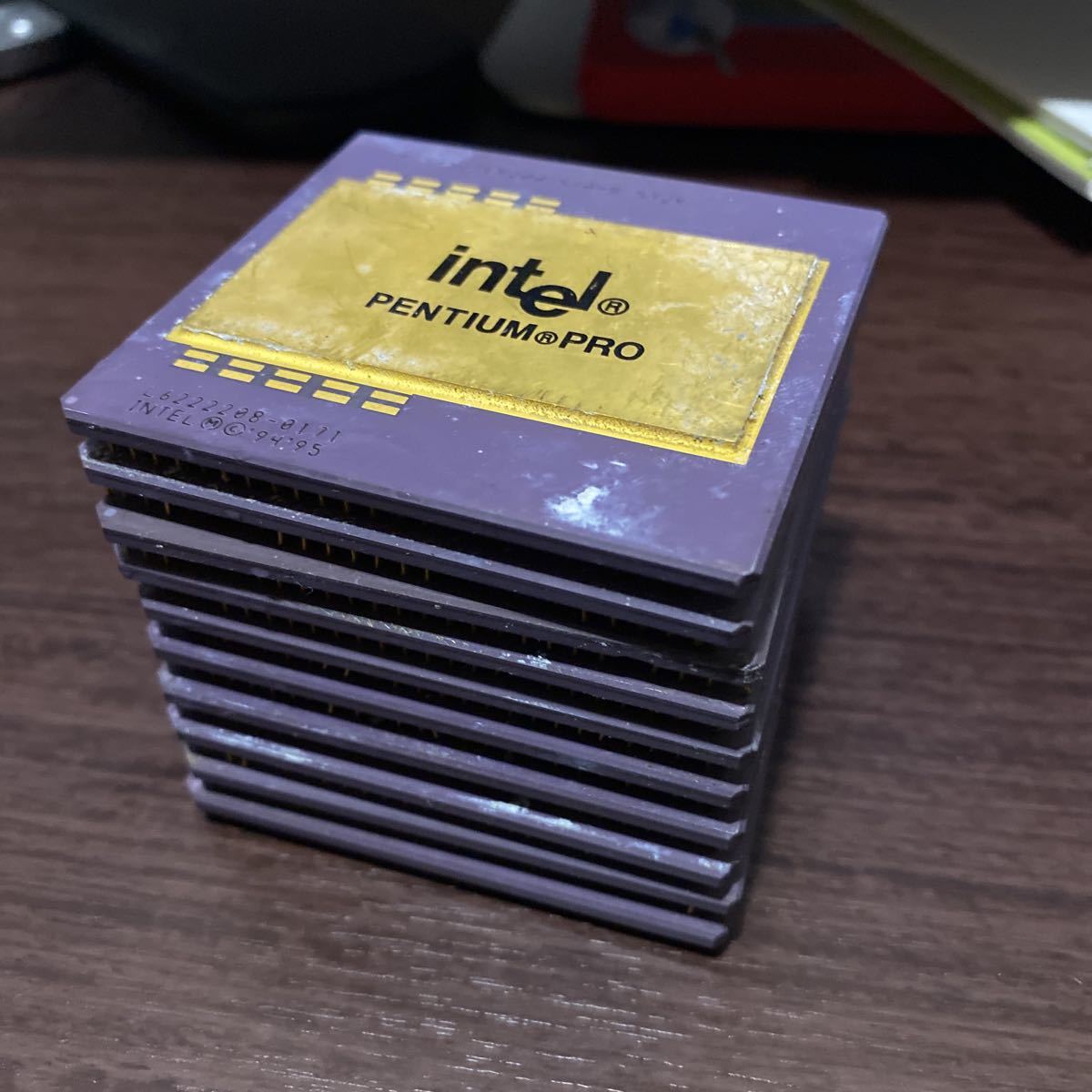 10個セット PENTIUM PRO Intel ゴールド 金 錬金 ジャンク CPU メモリ 