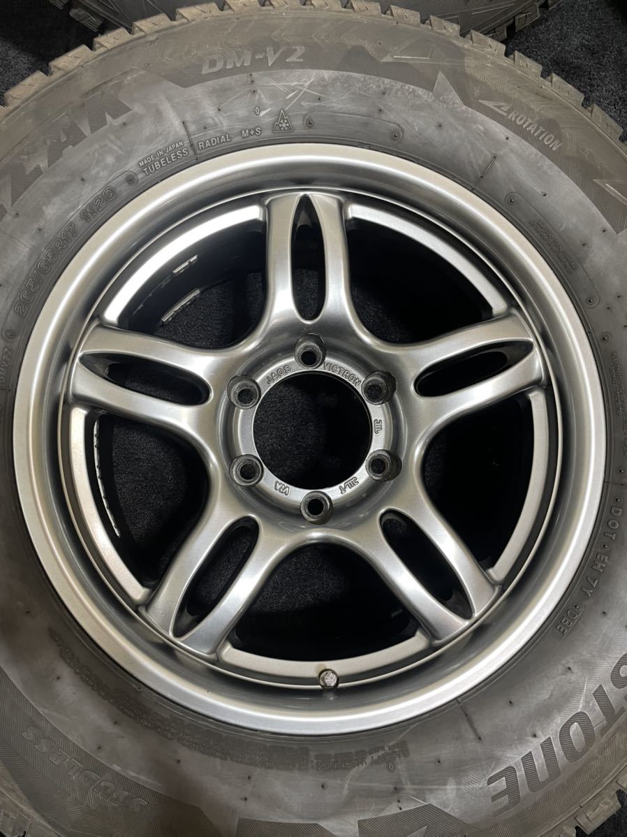 265/65R17 ブリヂストン/DM-V2 17年 JAOS VICTRON 17インチ 8J ＋25 