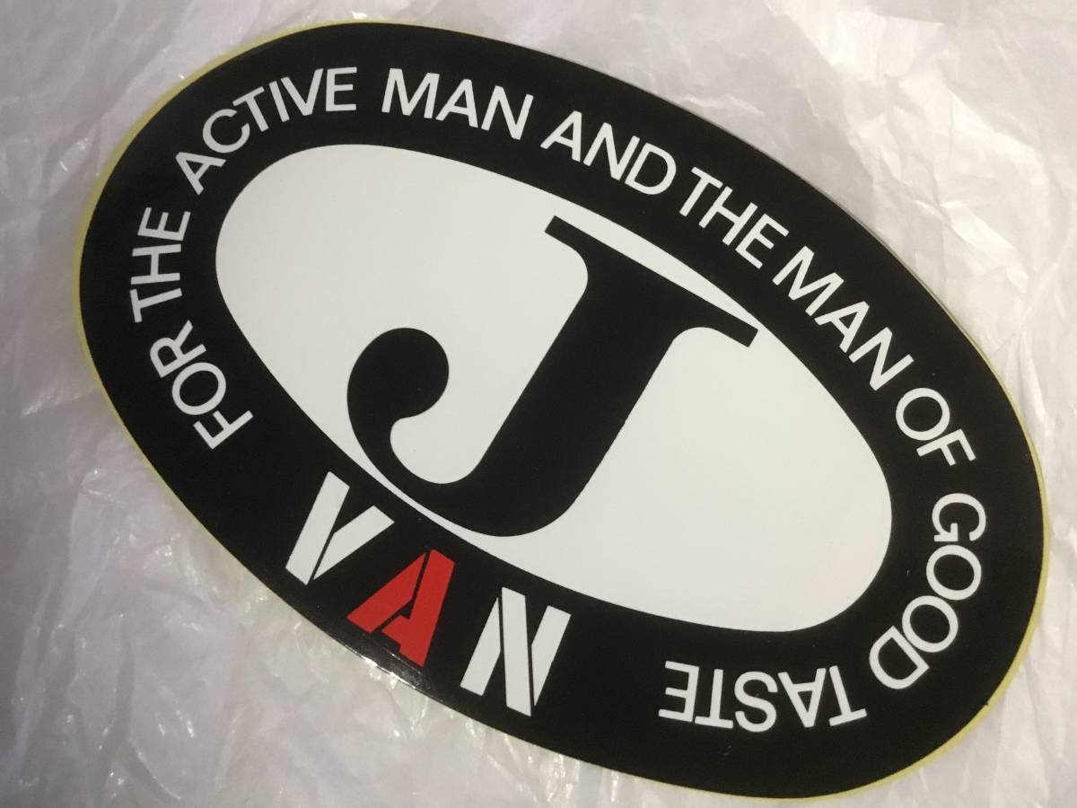 送料無料！VAN JAC ヴァンヂャケット「J」マークステッカー VAN JACKET 