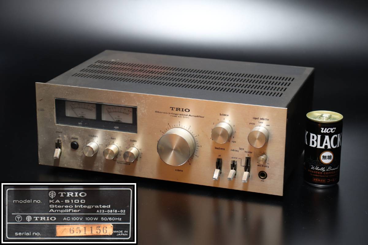TRIO トリオ KA-5100 ステレオ アンプ ご案内