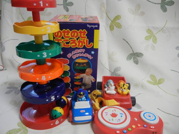 しまじろう★ぷちファーストなど★玉ころがしくるまたいこセット_1