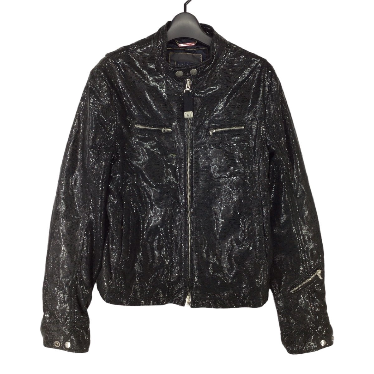 □ARMANI JEANS(アルマーニジーンズ) 30周年 BLACK TONES ライダース 