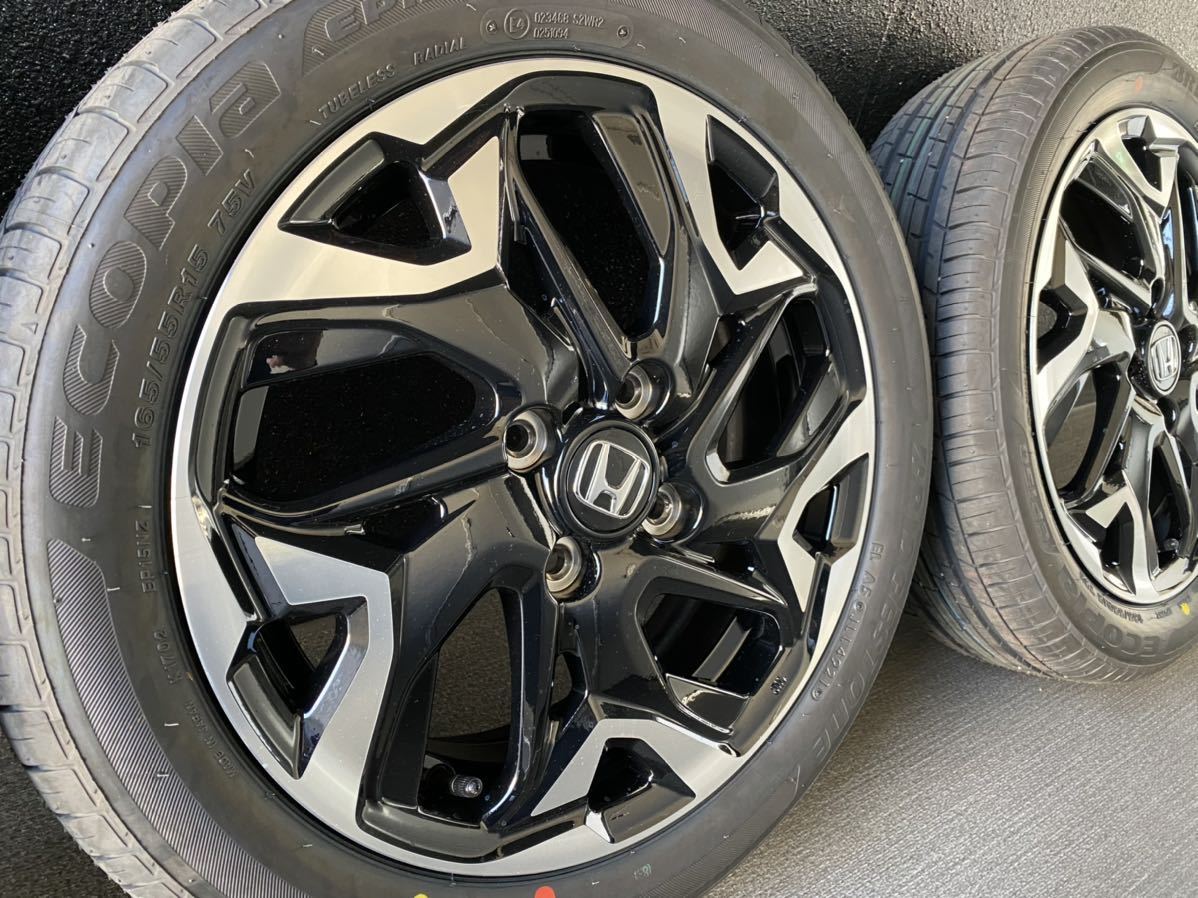 NBOXカスタム純正タイヤホイール4本セット ホンダ 165/55R15 ☆冬こそ