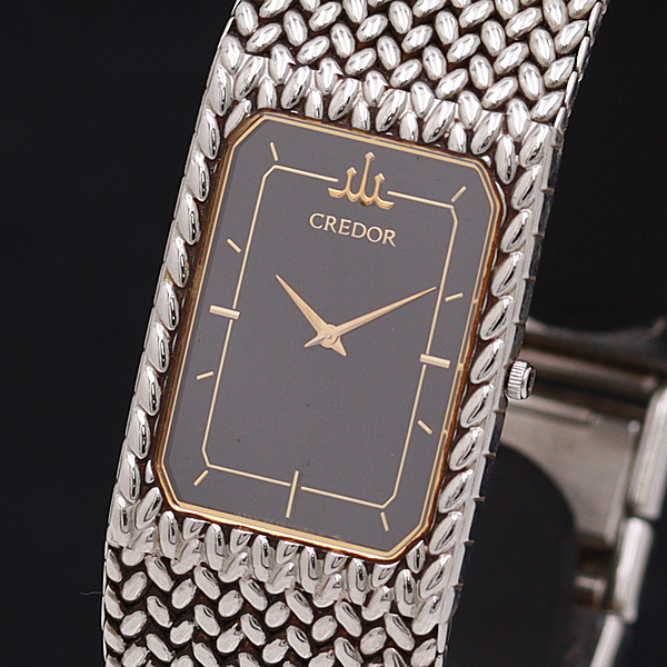 稼働品】 【希少】SEIKO TYPEⅡ メンズ 腕時計 クォーツ スクエア 