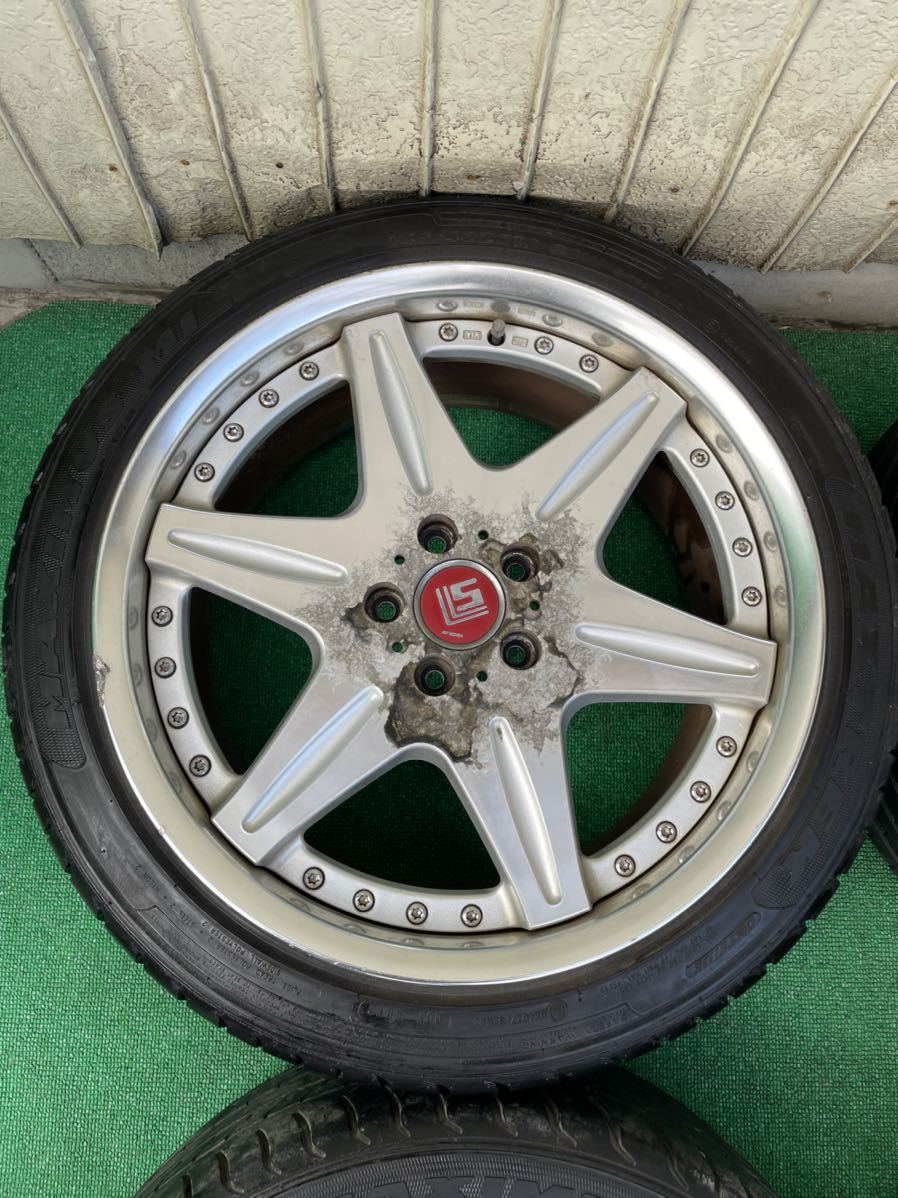 WORK ワーク LS406 19インチタイヤ・ホイール4本 8.0JJ+35/9.0JJ+45 5 