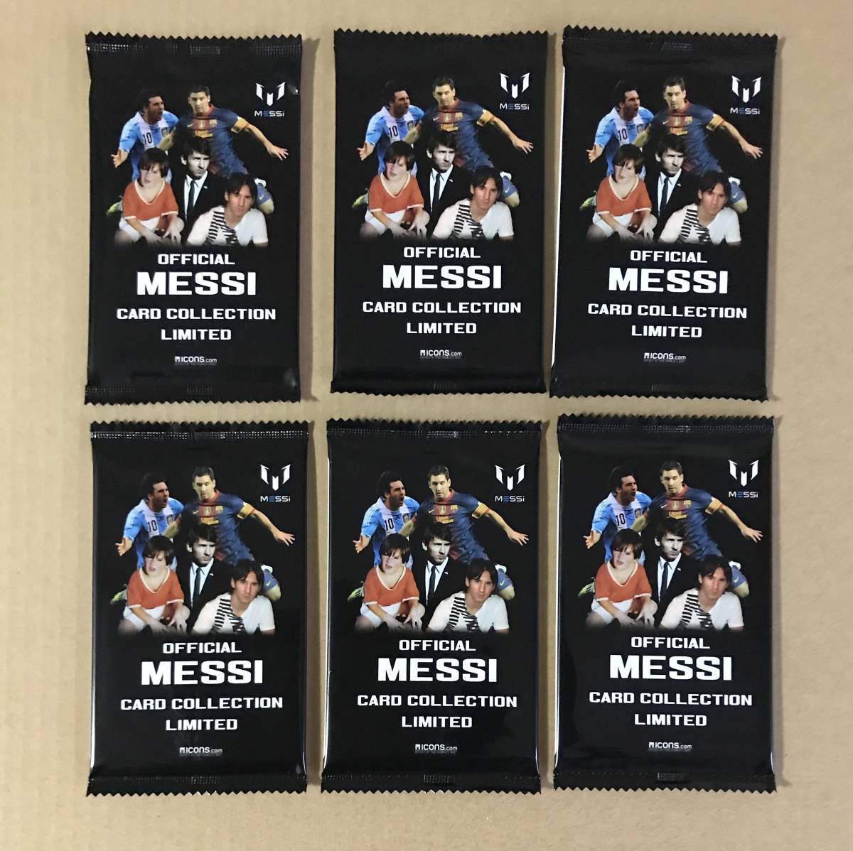 貴重 未開封6パック（国内版） Official MESSI Card Collection