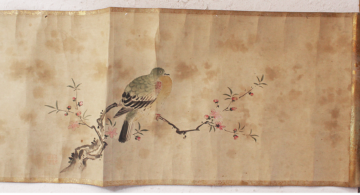 お買い得，お得 巻物 狩野周信 絵巻 7M 極箱 江戸前期 狩野派 絵師 中国唐物唐画(花鳥、鳥獣)｜売買されたオークション情報、yahooの商品情報をアーカイブ公開 - オークファン 花鳥、鳥獣