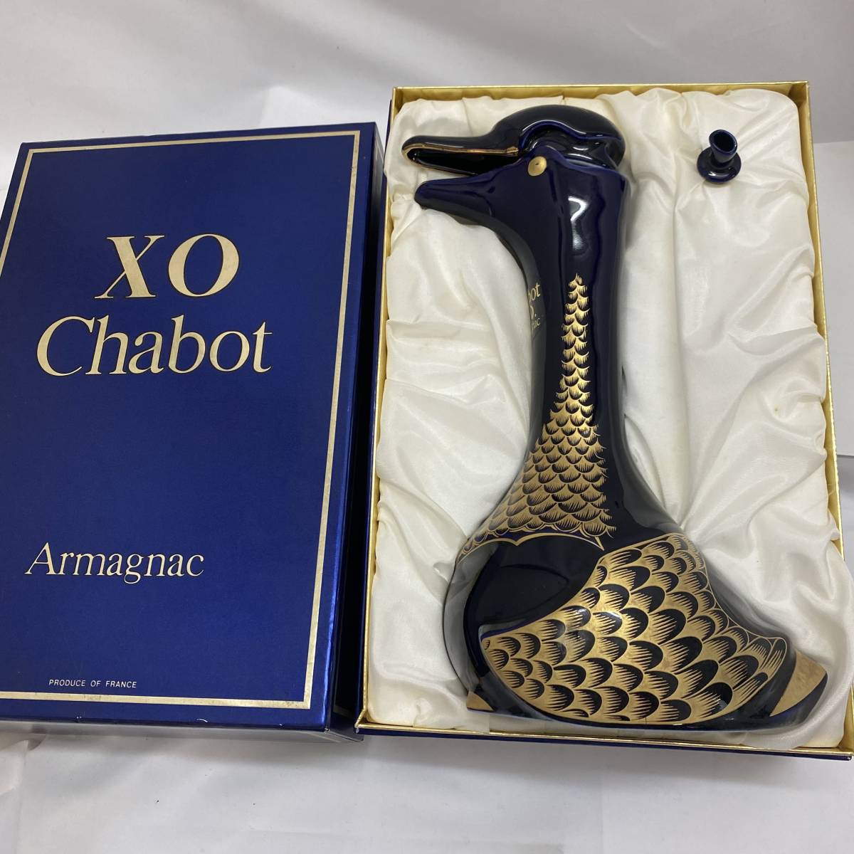 シャボー XO グース 青 陶器 Chabot X.O. Armagnac 1373g