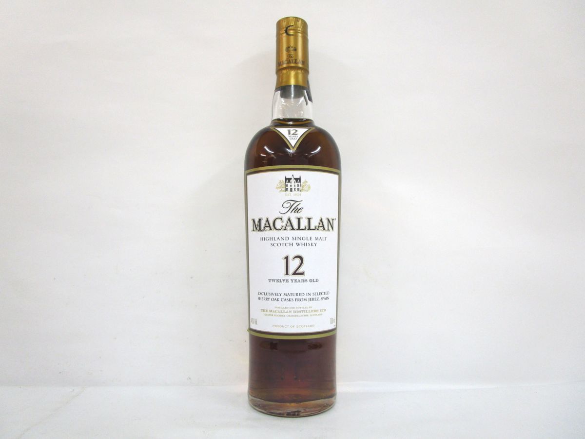 古酒 未開栓 The MACALLAN ザ マッカラン 12年 ボトル SHERRY OAK CASK