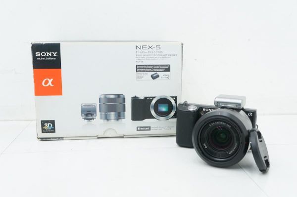 SONY ミラーレス デジタル一眼カメラ α NEX-5 レンズキット(18-55mm) 000W021 SONY α NEX-5 レンズ:SEL16F28 (ソニー) 品