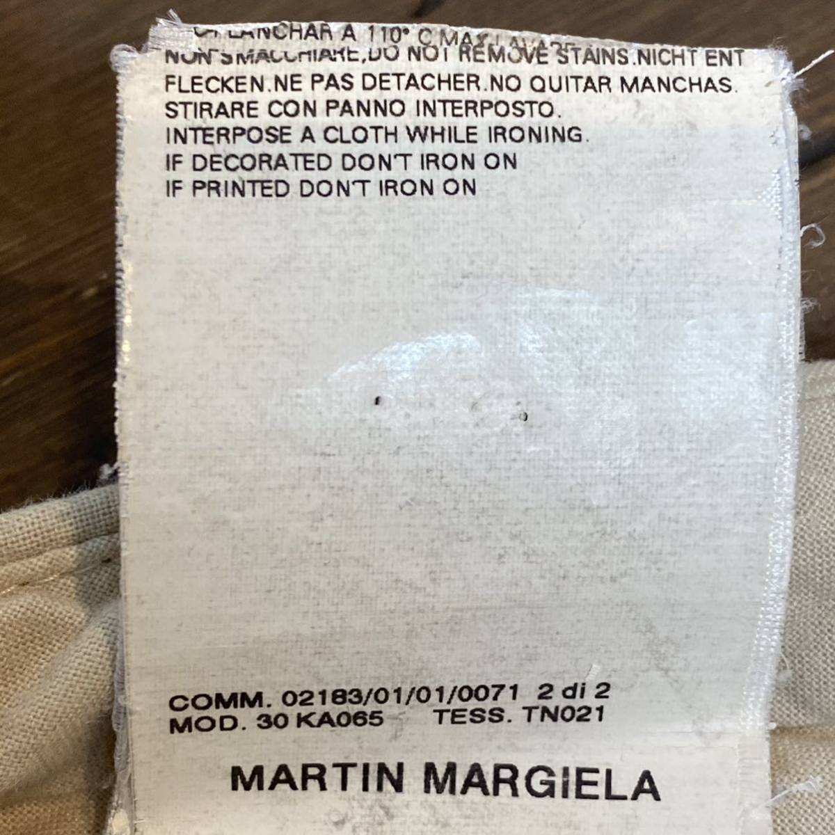 115) 初期 ここのえ MARTIN MARGIELA 44 イタリア製 パッチワーク 