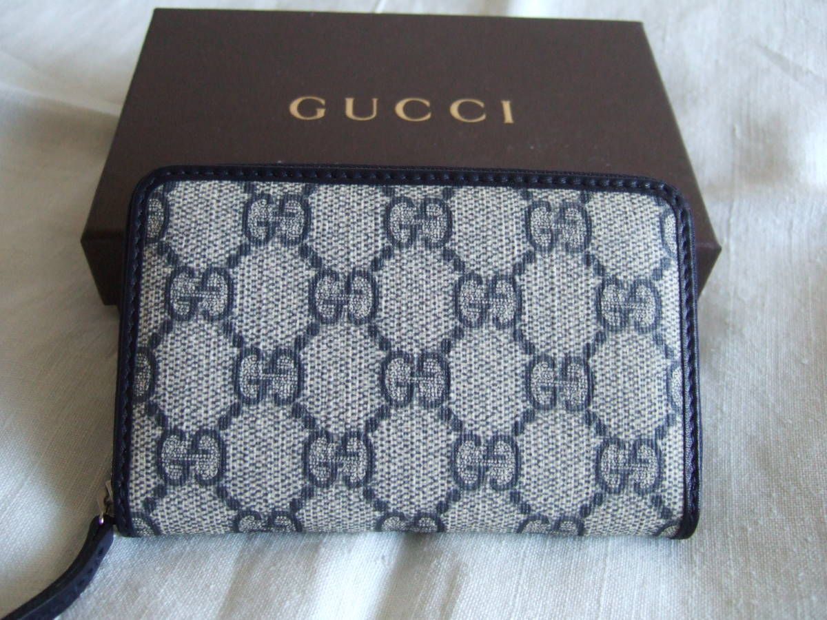 品質保証，お買い得 最終価格 本物 GUCCI グッチ コインケース 総柄 グレー キャンバス オリジナル箱付(小銭入れ、コインケース)｜売買されたオークション情報、yahooの商品情報をアーカイブ公開 - オークファン 小銭入れ、コインケース