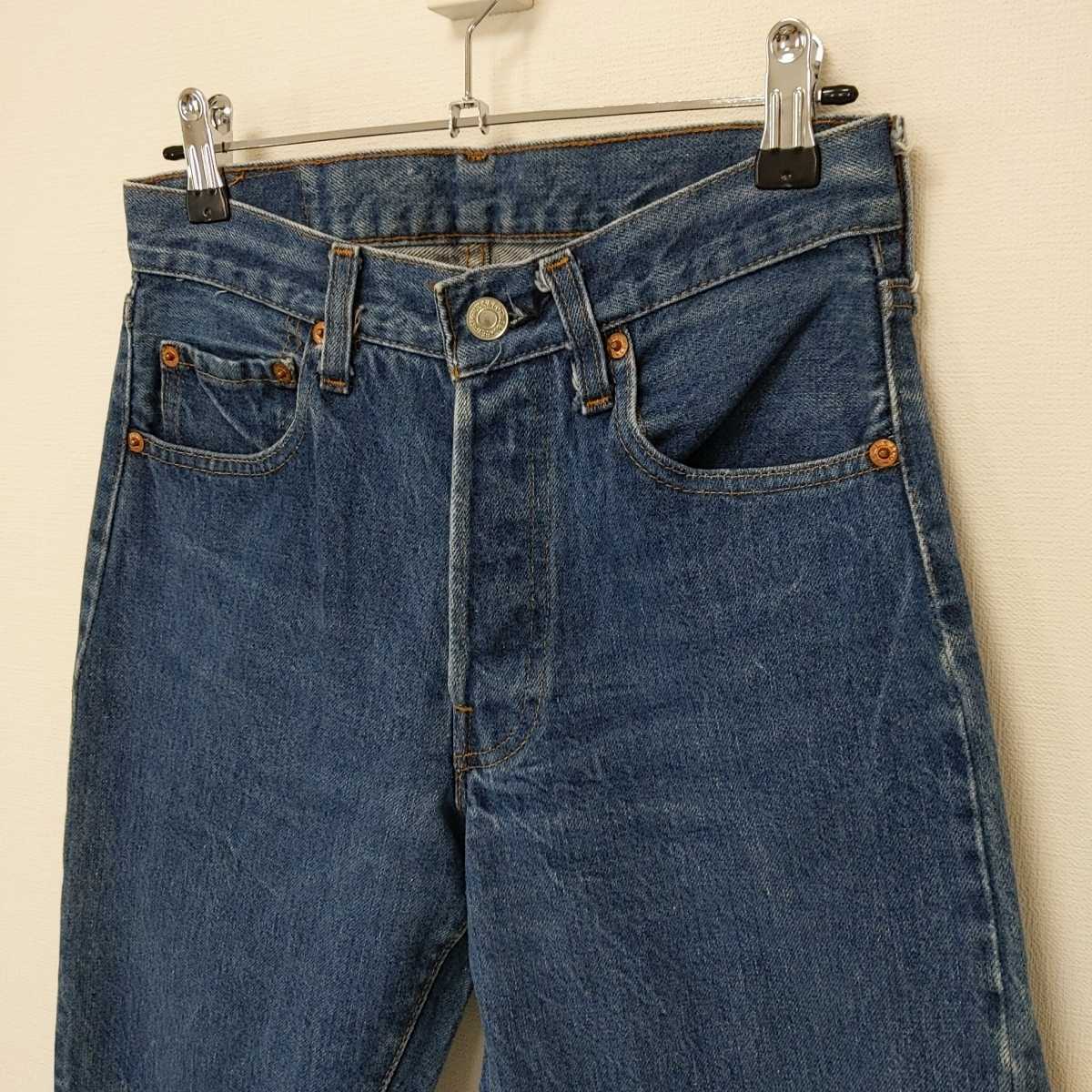Levi's 501 赤耳クロカン 80sオリジナルビンテージ W28L34 ボタン裏524