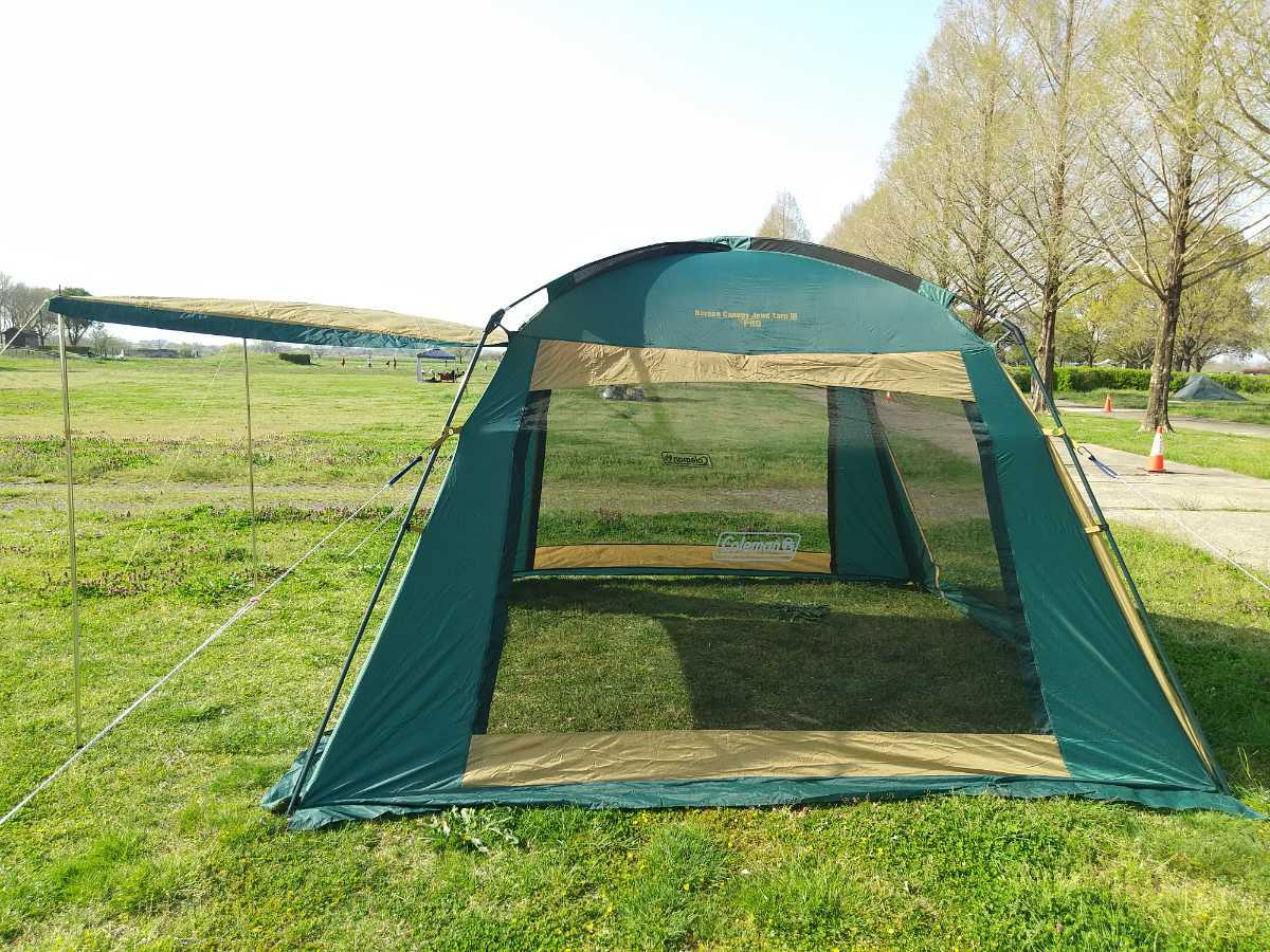 Coleman コールマン スクリーンキャノピージョイントタープ3 Model 別売りキャノピーポール付属 設営確認済み スクリーン 売買されたオークション情報 Yahooの商品情報をアーカイブ公開 オークファン Aucfan Com