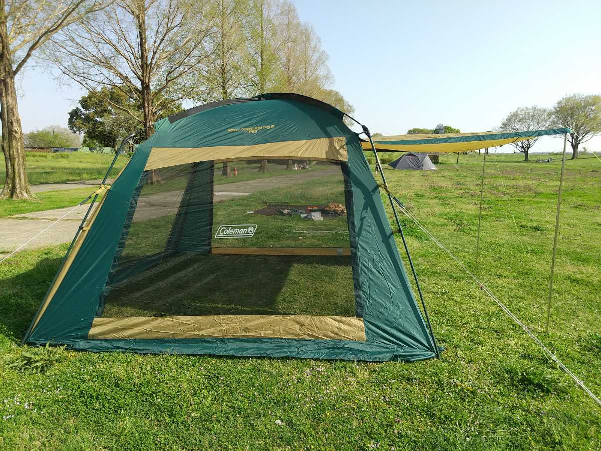 Coleman コールマン スクリーンキャノピージョイントタープ3 Model 別売りキャノピーポール付属 設営確認済み スクリーン 売買されたオークション情報 Yahooの商品情報をアーカイブ公開 オークファン Aucfan Com
