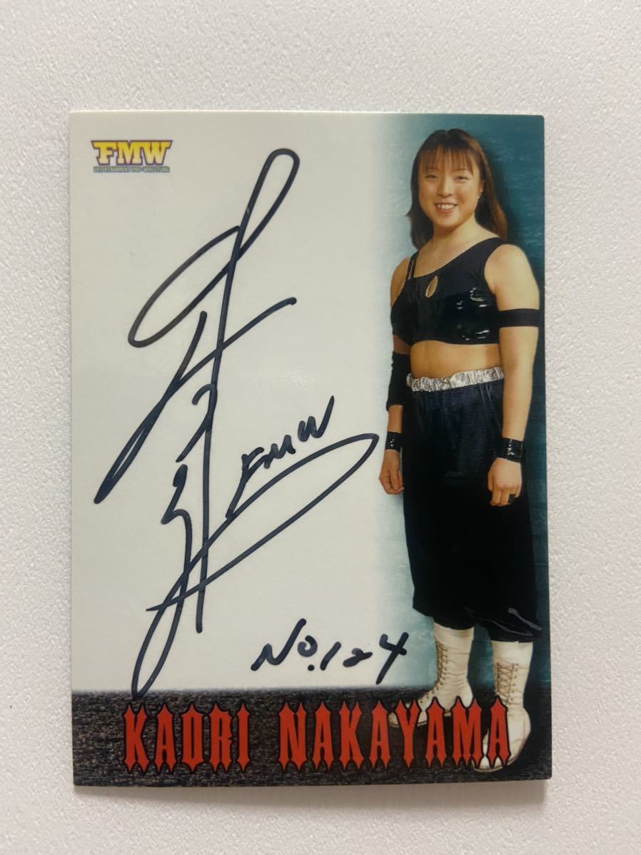中山香里 直筆サインカード autograph Card FMW さくら堂(ベースボール