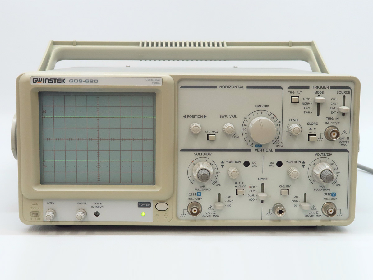 【100%新品，新作】 BT37436 GW Instek GOS-620 Oscilloscope/オシロスコープ 20MHz 2CH 返品保証なし(アマチュア無線)｜売買されたオークション情報、yahooの商品情報をアーカイブ公開 - オークファン その他