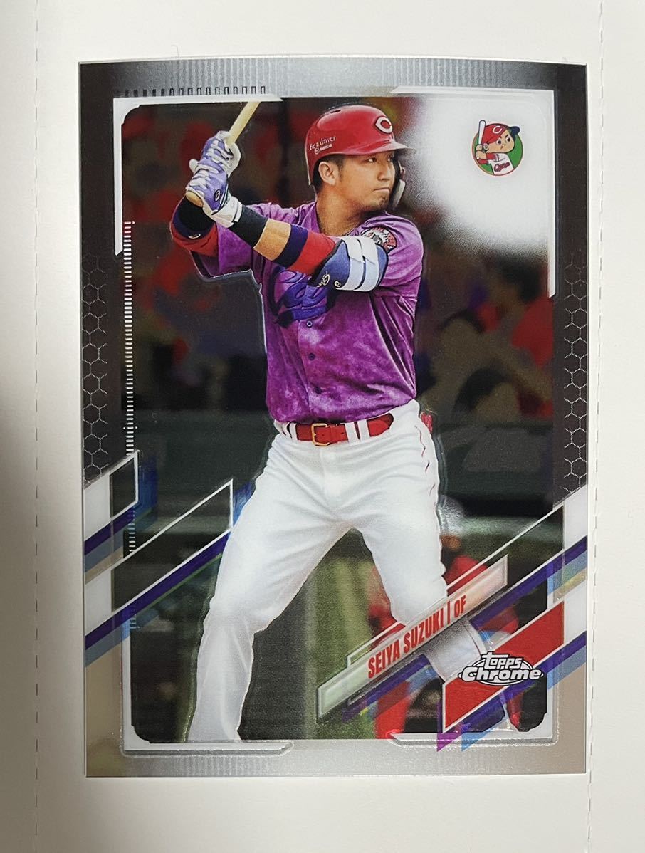 Topps chrome NPB 139 鈴木誠也　ベースカード　広島東洋カープ 