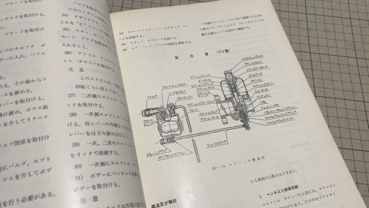 ダットサン ブルーバード P410 P411型 修理法 日産自動車株式会社 修理 