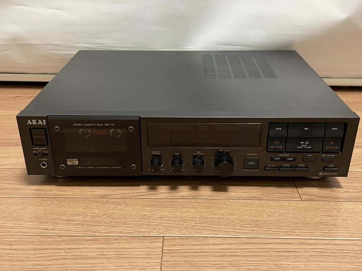 AKAI GX-73 カセットデッキ 通電のみ ジャンク扱 AKAI