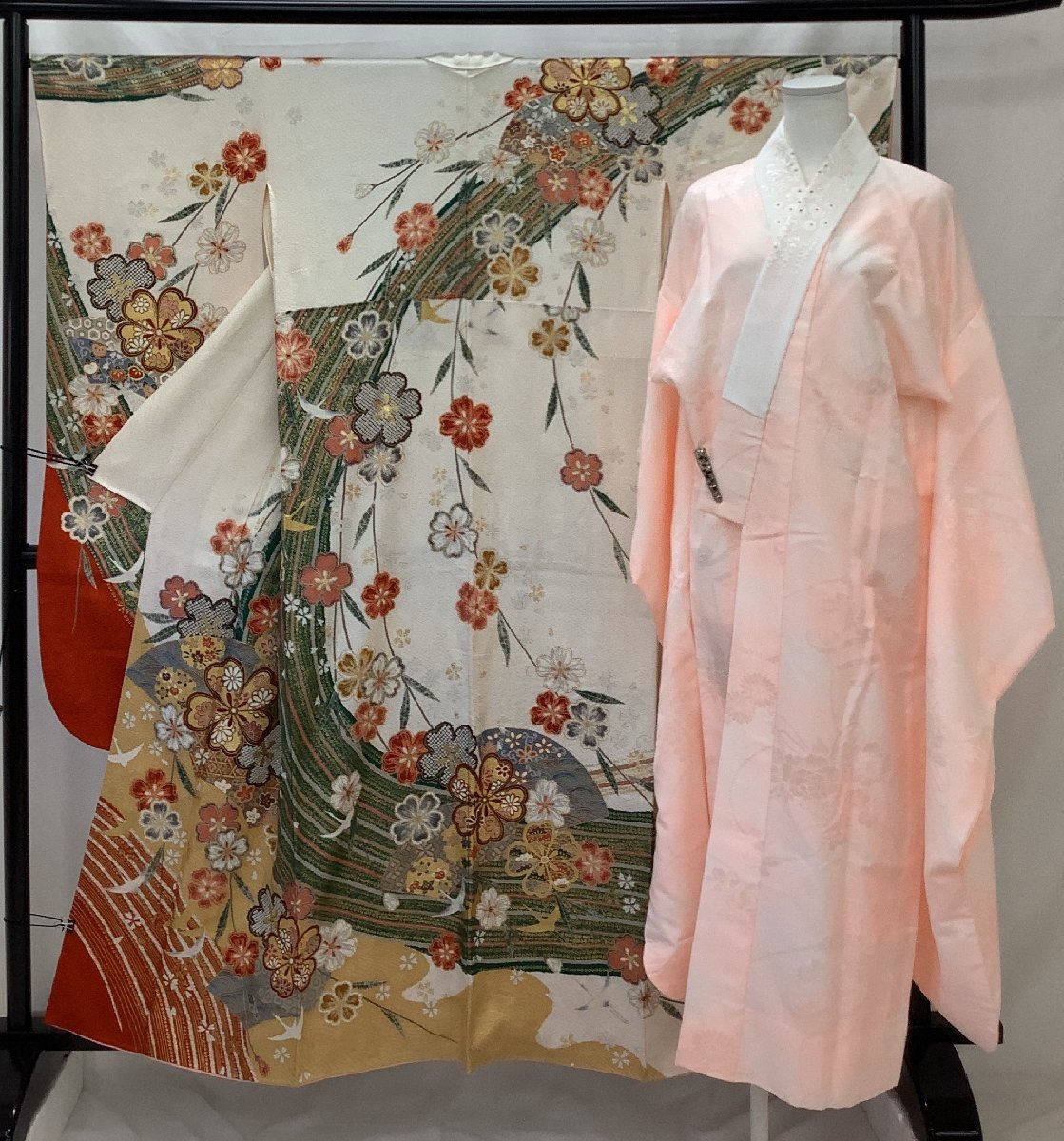 人気SALE，本物保証 きものcocon 振袖 襦袢２点セット 身丈158/裄67.5/正絹/白系/襦袢:胴単衣袖無双/成人式/卒業式/結婚式 4-12-5K-1126-i(振袖)｜売買されたオークション情報、yahooの商品情報をアーカイブ公開 - オーク 振袖