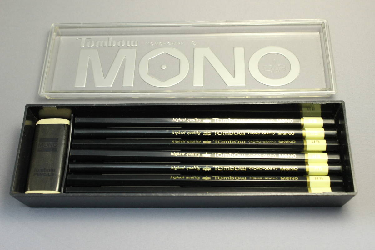 昭和レトロ トンボ鉛筆 モノ MONO 初代モデル プラケース入り 1ダース