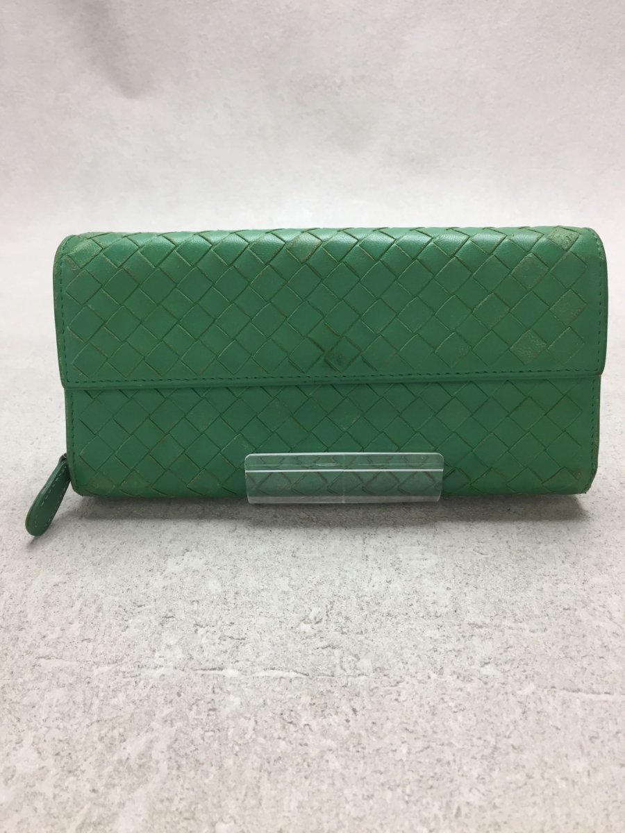 激安大特価，100%新品 BOTTEGA VENETA 長財布/レザー/GRN/無地(長財布（小銭入れあり）)｜売買されたオークション情報、yahooの商品情報をアーカイブ公開 - オークファン 長財布（小銭入れあり）