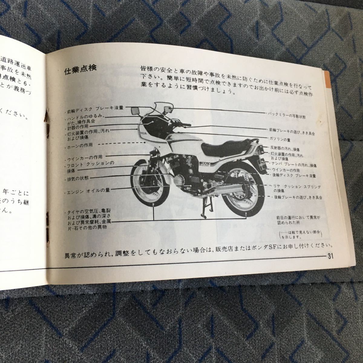 CBX400F CBX550F INTEGRA - サービスマニュアル 当時物 | インテグラ 
