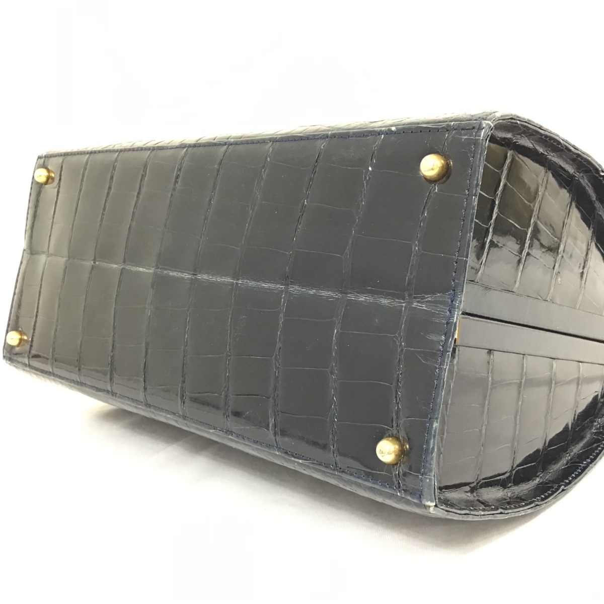 ハンドバッグ レディース クロコダイル 2way 本革 センター取り ワニ革 